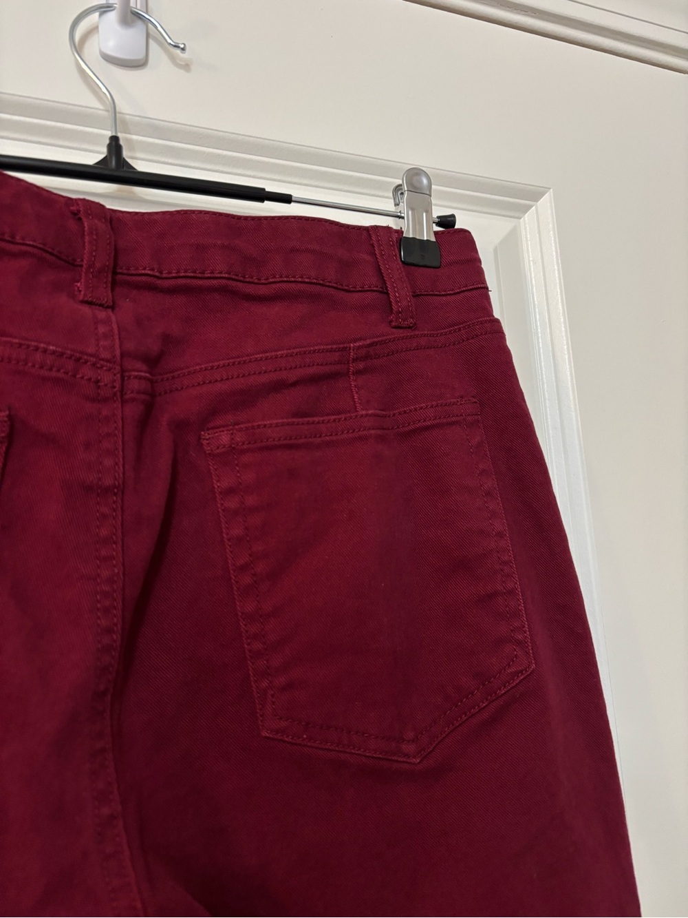 Draper James Burgundy Straight Leg Pants, Size 30 - Picture 4 of 8
